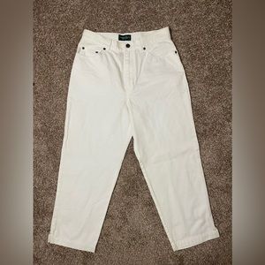 Lauren Jeans Co Ralph Lauren White Denim Jeans Size 8